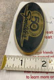 Nos VTG Antique Gold Medallion Badge Fender 50th Anni Sportster Harley 92250-07