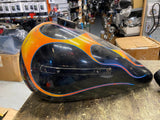 OEM 5 Gallon Fatbob Gas Tanks 1979 FLH Emblem Mount Factory Electra Glide Harley