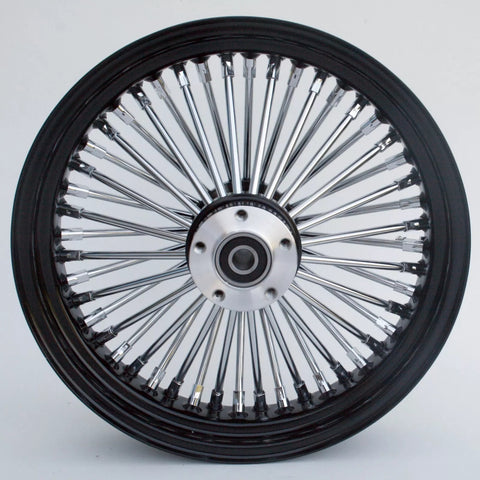 Black 48 King Spoke 16x3.5 Rear Wheel Harley Touring Dyna Sportster Softail 25mm