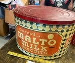 1920's malto milk Colonial biscuit tin Can Pittsburgh Pa Collectible Rare Vtg!