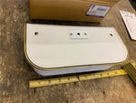 White Windshield Pouch Bag Gold Trim Harley Vtg Panhead Shovelhead FLH Replica!
