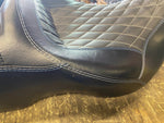 OEM CVO Heated Touring Seat Harley FLH Glide 2008^ Ultra Classic Blue Hammock!