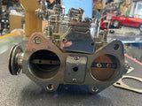 Chrome DCOE Dual Throat Carb Velocity Stacks Harley Custom Chopper Evo Panhead