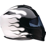 Z1R Solaris 2.0 Helmet Flame Black White Large L DOT ECE 22.06