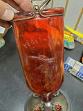 perky pet hummingbird feeder 1958 Red Glass Hanging Antique Very nice! Bird Feed