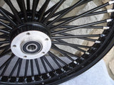 Black Out Fat King 48 Spoke Front Wheel 21x2.15 00-07 Harley FXST Dyna WideGlide