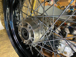 Black 4.5x17 Rear Wheel 25mm Harley Dyna FXD FXDL Wide Glide OEM Spok Street bob