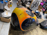 OEM 5 Gallon Fatbob Gas Tanks 1979 FLH Emblem Mount Factory Electra Glide Harley