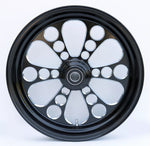 Kool Kat Black Front Wheel 16x3.5 Single Disc 37-650 Harley FLSTF Fatboy FLSTN