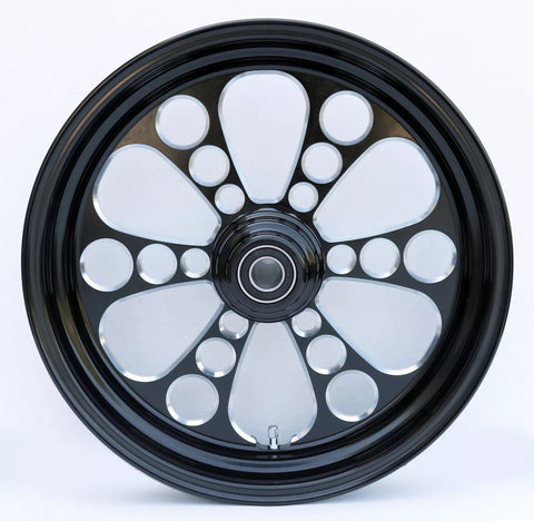Kool Kat Black Front Wheel 16x3.5 Single Disc 37-650 Harley FLSTF Fatboy FLSTN