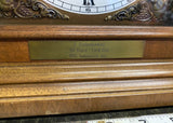 Vtg Seth Thomas Legacy V Triple Chime Bracket Clock Mantle PPG Award 40 years!
