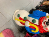 Vtg Empire 33” Frosty Snowman Blow Mold Christmas Light up Yard Decor Clown Hobo