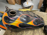 OEM 5 Gallon Fatbob Gas Tanks 1979 FLH Emblem Mount Factory Electra Glide Harley