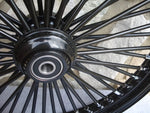 Black Out Fat King 48 Spoke Front Wheel 21x2.15 00-07 Harley FXST Dyna WideGlide