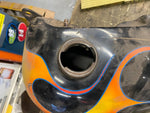 OEM 5 Gallon Fatbob Gas Tanks 1979 FLH Emblem Mount Factory Electra Glide Harley