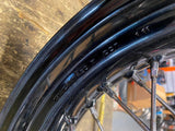 Black 4.5x17 Rear Wheel 25mm Harley Dyna FXD FXDL Wide Glide OEM Spok Street bob