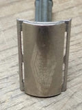 VTG 1952 X1 Gillette 3 Piece DE Tech Safety Razor Black Handle Good Shape!