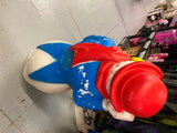 Vtg Empire 33” Frosty Snowman Blow Mold Christmas Light up Yard Decor Clown Hobo