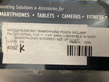 Arkon 4092 Water Resistant Phone Mount Pouch Handlebar Clamp 1" to 1-1/4" Bar