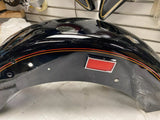 Vivid Black Stripe Rear Fender Harley Fatboy Flstf OEM 1990-1999 Factory Paint