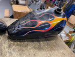 OEM 5 Gallon Fatbob Gas Tanks 1979 FLH Emblem Mount Factory Electra Glide Harley