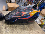 OEM 5 Gallon Fatbob Gas Tanks 1979 FLH Emblem Mount Factory Electra Glide Harley