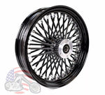 18x3.5 Blackout 48 King Spoke Front Wheel Rim Single Disc 37-721 Harley Ultima