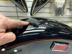 Vivid Black Stripe Rear Fender Harley Fatboy Flstf OEM 1990-1999 Factory Paint