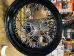 Black 4.5x17 Rear Wheel 25mm Harley Dyna FXD FXDL Wide Glide OEM Spok Street bob
