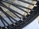 Black Out Fat King 48 Spoke Front Wheel 21x2.15 00-07 Harley FXST Dyna WideGlide