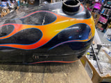 OEM 5 Gallon Fatbob Gas Tanks 1979 FLH Emblem Mount Factory Electra Glide Harley