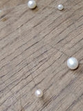 Vtg 14K Yellow Gold Linkage & 15 Cultured Pearls 15 Inch Plastic Necklace Jewelr