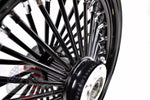 18x3.5 Blackout 48 King Spoke Front Wheel Rim Single Disc 37-721 Harley Ultima