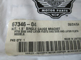 Harley-Davidson 1.5" Single Gauge Mounting Bracket Kit Softail Deuce FLSTN FXSTD