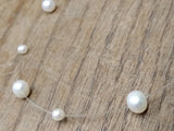 Vtg 14K Yellow Gold Linkage & 15 Cultured Pearls 15 Inch Plastic Necklace Jewelr