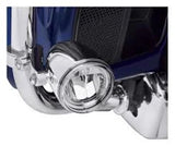 Harley Daymaker Reflector LED Fog Lamps Chrome Lights Touring Dyna Softail Highw