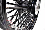 18x3.5 Blackout 48 King Spoke Front Wheel Rim Single Disc 37-721 Harley Ultima