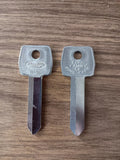 Pair Curtis H-51 Key Blank Vintage Ford Ignition Door lock Truck Car USA!