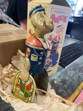 1935 Vtg Marx Tin Lithograph Windup Toy “Walking Popeye Sailor Parrot Cage Box!