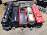 Vtg Marx O Gauge Train Set Steam Locomotive Tender 3 Cars Lights Work Runs Good