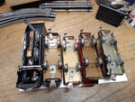 Vtg Marx O Gauge Train Set Steam Locomotive Tender 3 Cars Lights Work Runs Good