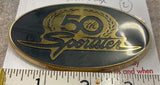 Nos VTG Antique Gold Medallion Badge Fender 50th Anni Sportster Harley 92250-07