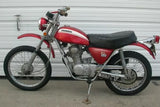 VTG OEM Honda SL 350 K1 KO 1970 -1973 Cherry & White Gas Fuel Tank Reservoir
