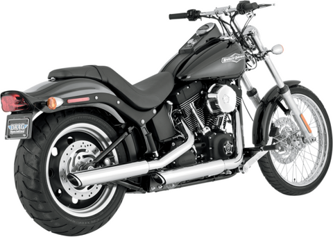 Vance Hines 3" Twin Slash Slip On Mufflers Exhaust 2007-17 Harley Softail FXST