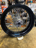 Black 4.5x17 Rear Wheel 25mm Harley Dyna FXD FXDL Wide Glide OEM Spok Street bob