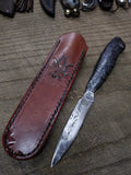 Vtg Kanetsune Seki Japan Custom Made Fixed Blade Knife 3.5" Blade 3.5" w/Sheath
