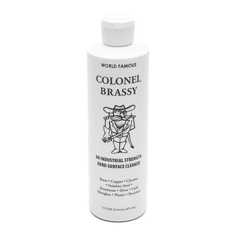 Colonel Brassy Hard Surface Cleaner/Polish Motorcycle Boat RV Metal Aluminu-16oz