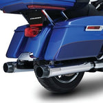 Crusher Kuryakyn Maverick 4" Slip-on Mufflers Chrome 17^ Touring FLH Ultra Glide