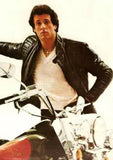 Harley Davidson Hein Gericke Leather Jacket 1980's Vtg riding coat Sylv Stallone