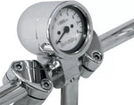 Baron Custom Bullet Billet Tachometer Clamp On Harley Softail Chopper Dyna FXR!
